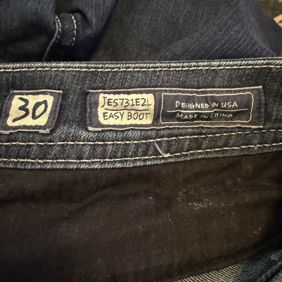 Miss Me Jeans Women’s 30 Easy Boot Cut Bling Flap Pockets JE5731E2L Denim - Picture 4 of 8